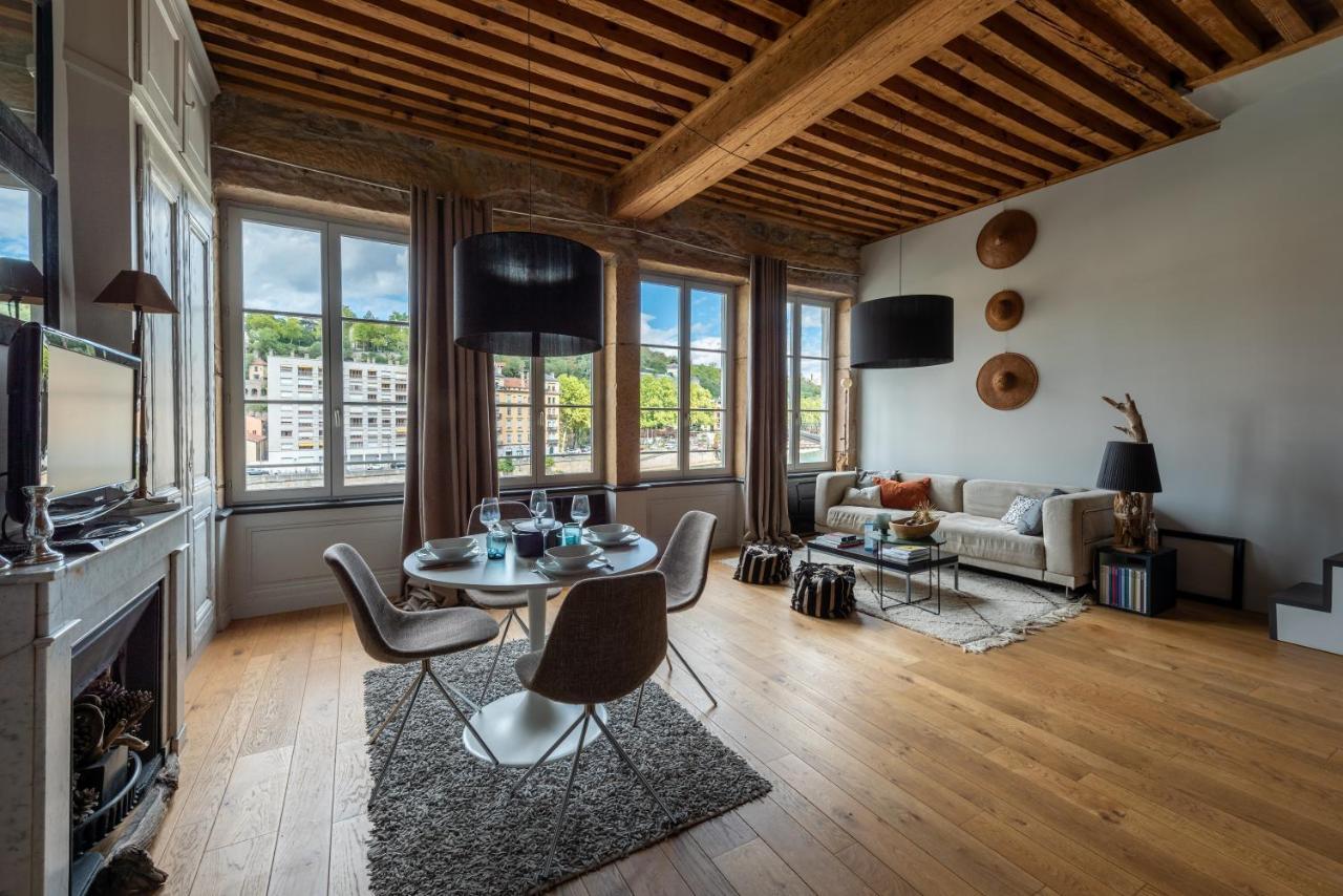 Le Loft Ethnic - Avec Jolie Vue Sur La Saone Apartment Lyon Exterior photo